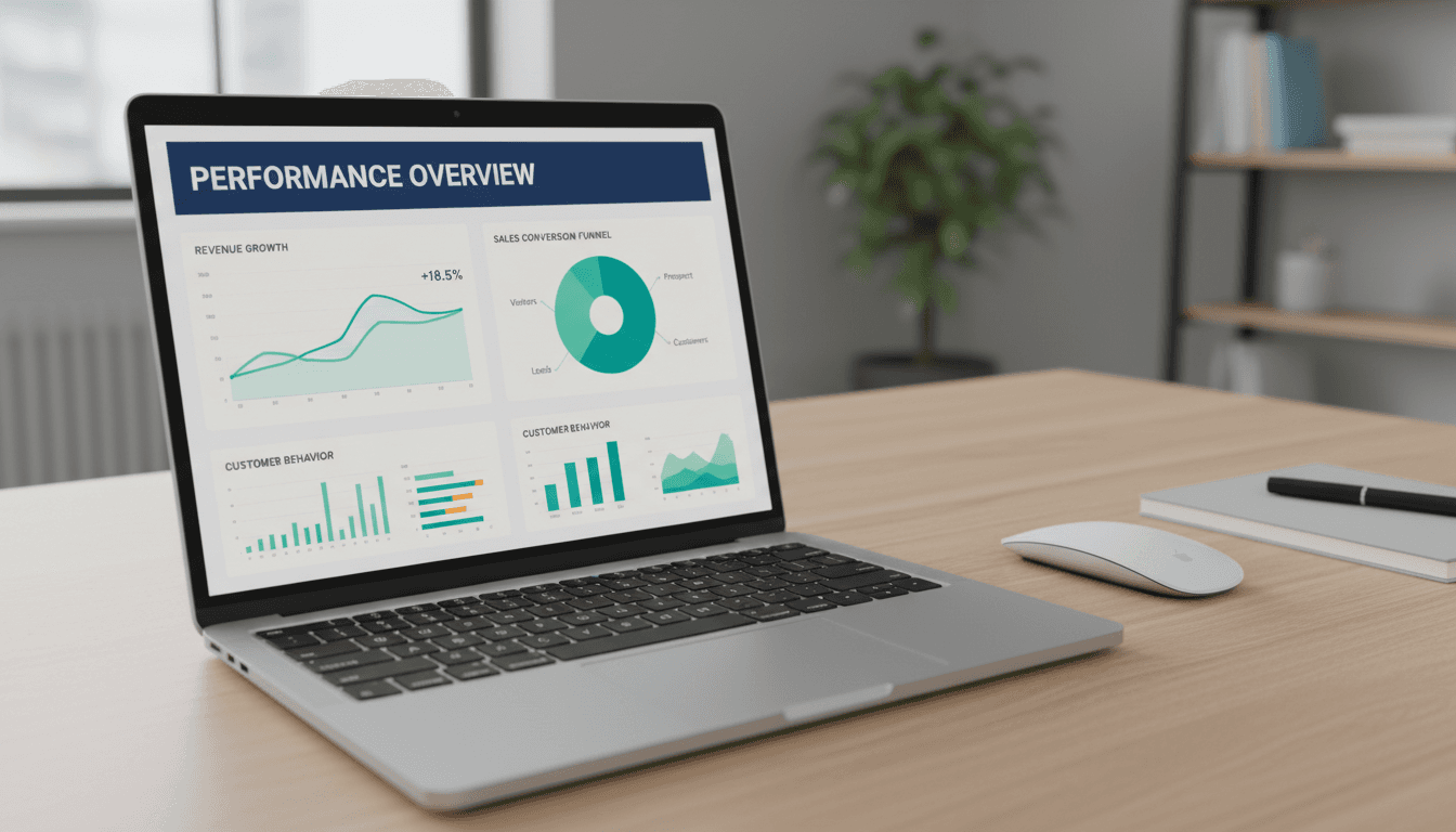 E-commerce revenue analytics dashboard showing growth